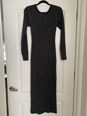 ICHI | Metallic Maxi Dress